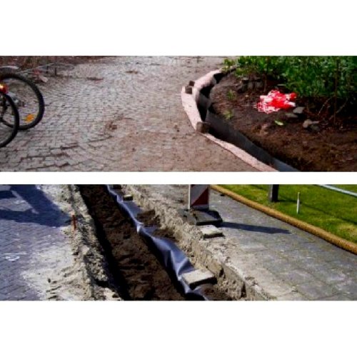 Barrière anti rhizomes anti racines pose gazon synthétique