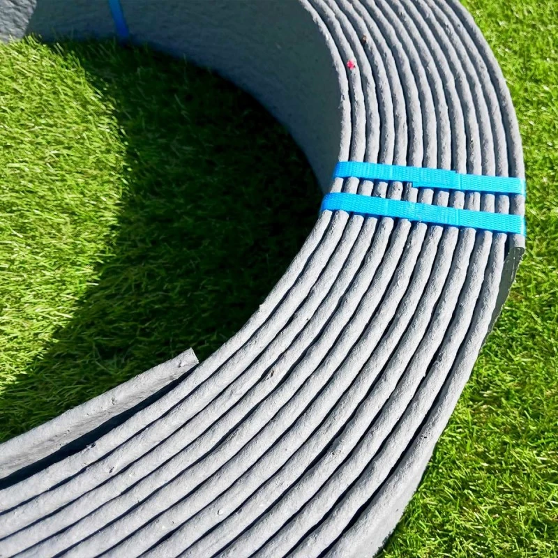 Bordure de jardin flexible en PVC de 14 cm, en rouleau, pour délimiter les matériaux