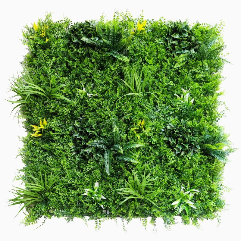 Mur vegetal artificiel brise vue Fougère dense Mur vegetal artificiel brise vue Fougère dense