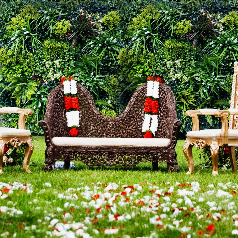 Mur vegetal artificiel brise vue Luxury3