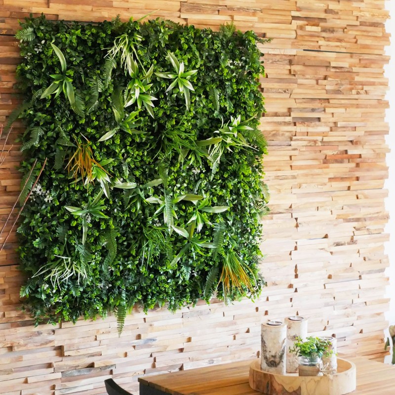 Mur vegetal artificiel brise vue Savane 12