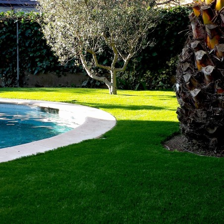 Pelouse synthétique Adore / Paris 52 mm, gazon dense autour de la piscine