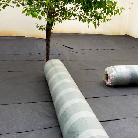 MP Rouleau de Geotextile NOIR 150grs 1.5Mx25ML soit 37.50M2 4