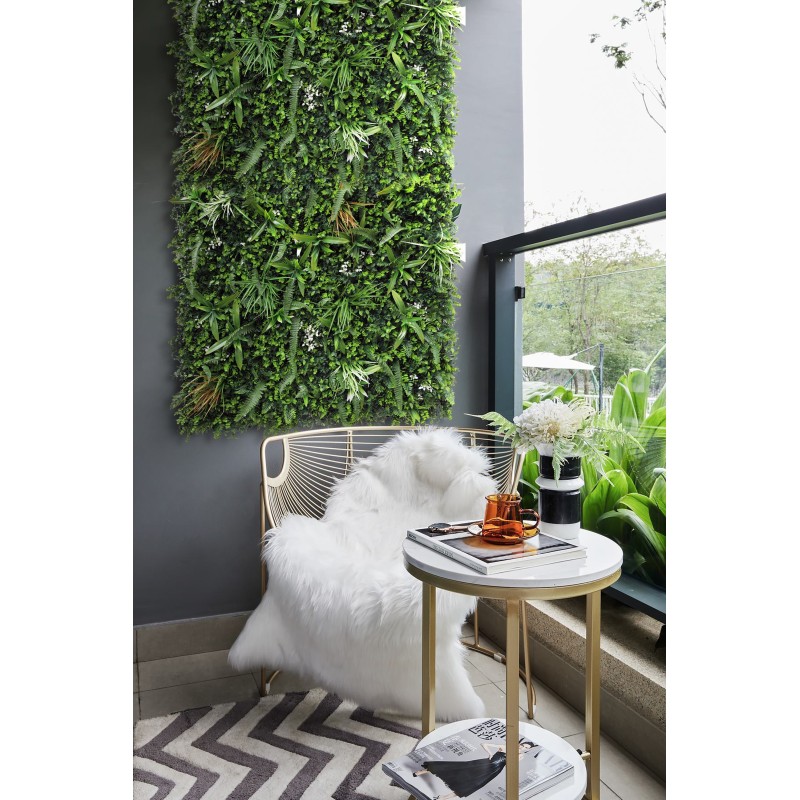 Haie vegetale artificielle ultra-realiste Savane MGS Plaque de 1M x 1M 6