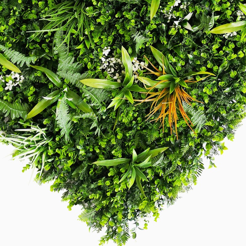 Haie vegetale artificielle ultra-realiste Savane MGS Plaque de 1M x 1M 9