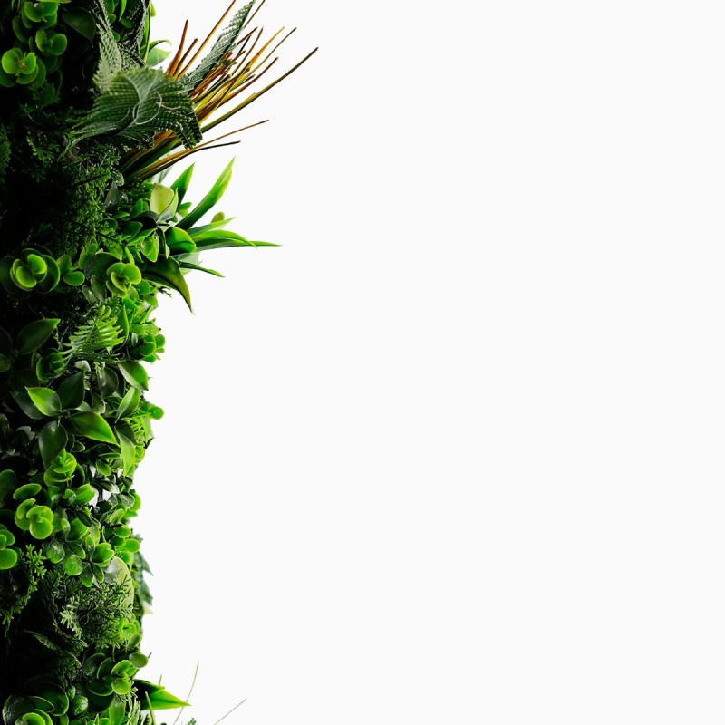 Haie vegetale artificielle ultra-realiste Savane MGS Plaque de 1M x 1M 11