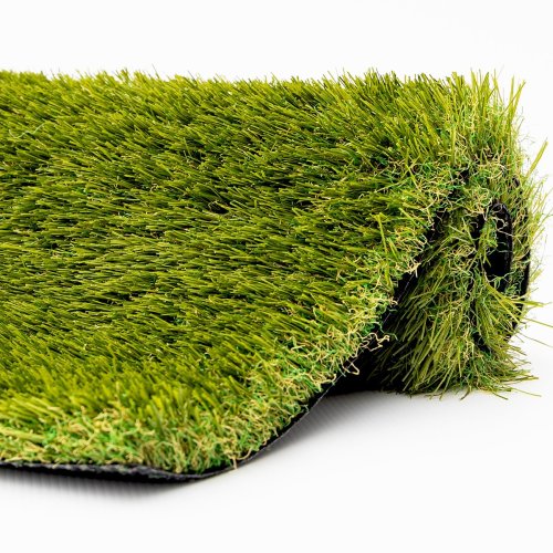 Gazon synthétique et Pelouse Synthétique Echantillon Net / Rock 47mm  multi directionnel