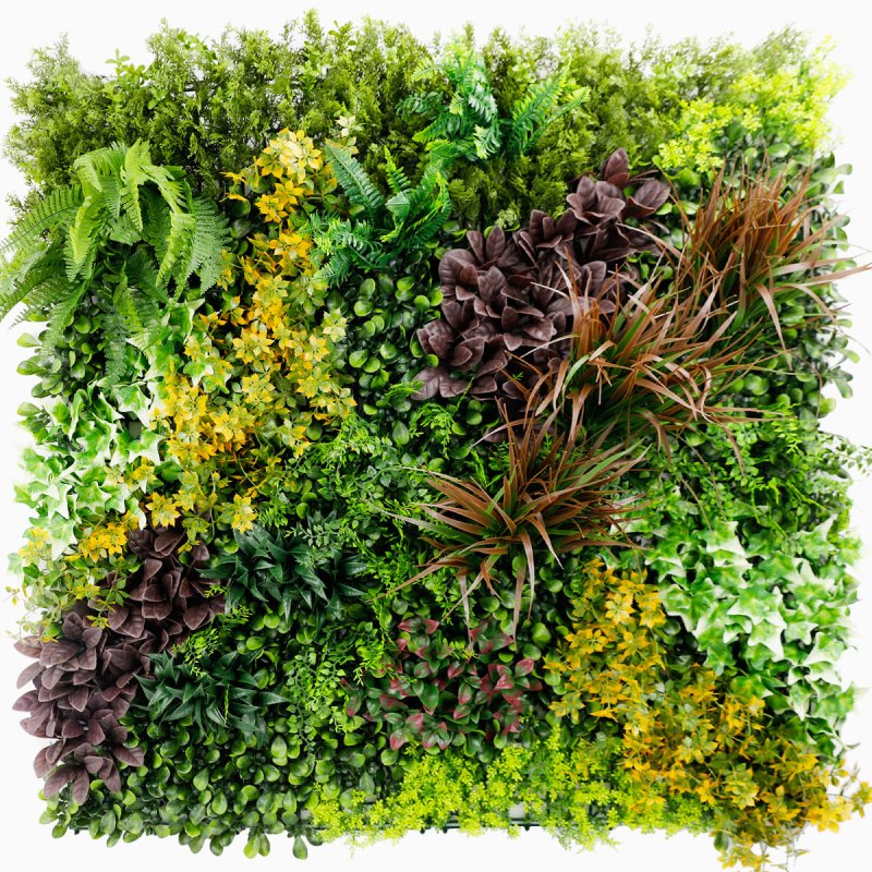 Life Mur vegetal artificiel Couleur Vive et Mixte plaque de 1mx1m Life Mur vegetal artificiel Couleur Vive et Mixte plaque de 1mx1m