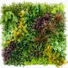 Life Mur vegetal artificiel Couleur Vive et Mixte plaque de 1mx1m