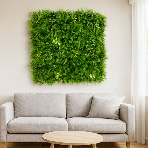 Fougère-Dense mur végétal artificiel luxuriant 1m²