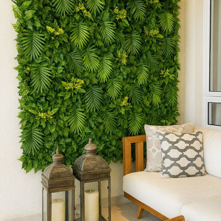 Panneau Exotik mur végétal artificiel 1x1m décoratif
