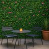 Mur végétal dense et réaliste, Vegetal Chic 1m x 1m, extérieur