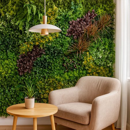 Mur végétal Life MGS, panneau modulable pour décoration intérieure