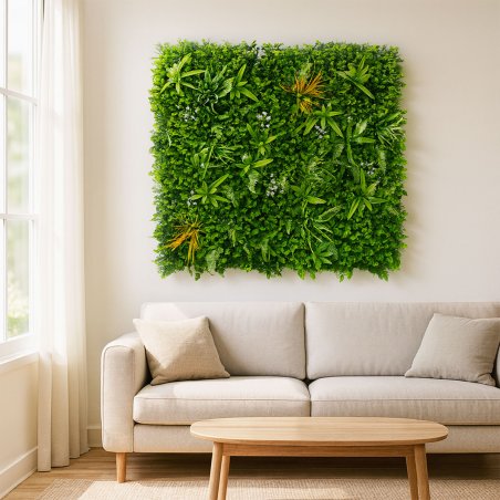 Savane panneau végétal artificiel modulable ultra dense