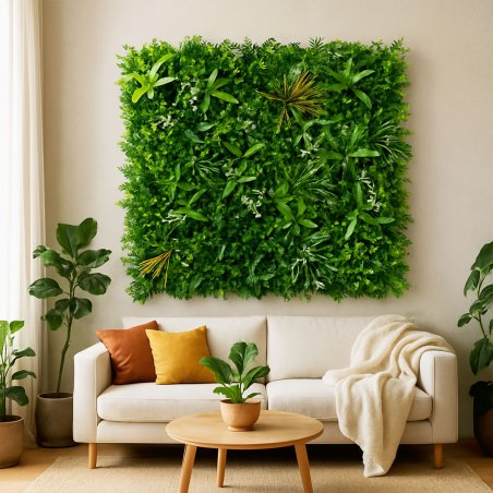 Mise en situation Savane mur végétal artificiel interieur