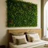 Faux mur végétal Savane 1m² feuillage luxuriant