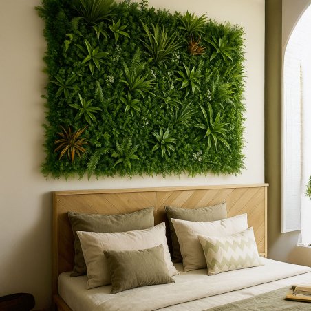 Mur végétal artificiel ultra dense Savane, mur interieur végétale