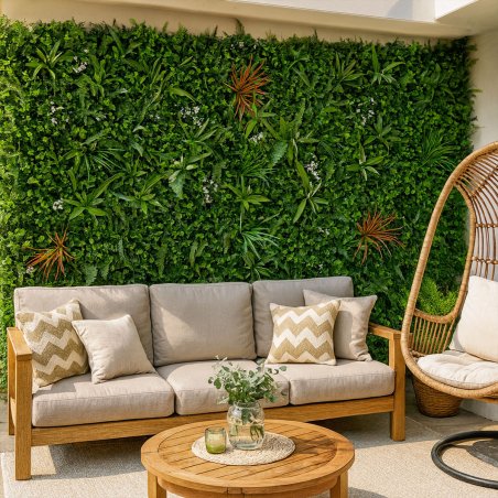 Panneau végétal synthétique Savane 1m² intérieur extérieur