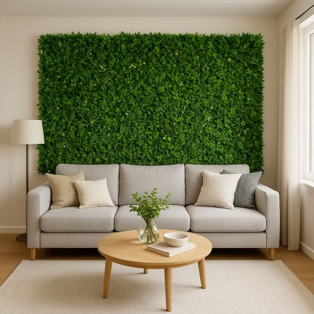 Green haie artificielle murale 1m² feuillage dense