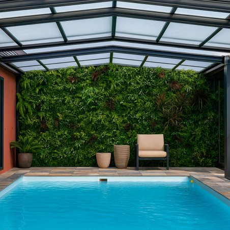 Mur vegetal artificiel brise vue Luxury