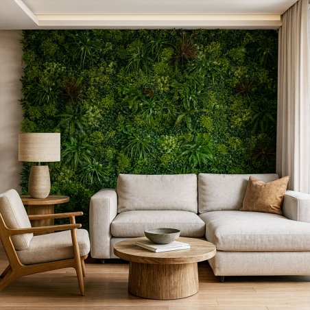 Mur vegetal artificiel brise vue Luxury