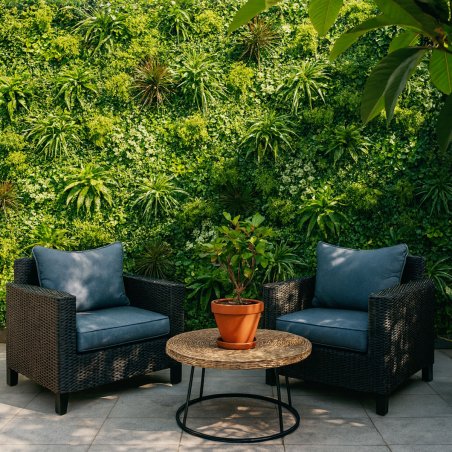 Mur vegetal artificiel brise vue Luxury