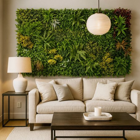 Jungle panneau végétal artificiel modulable intérieur design