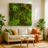 Mur vegetal artificiel brise vue Wood Colors