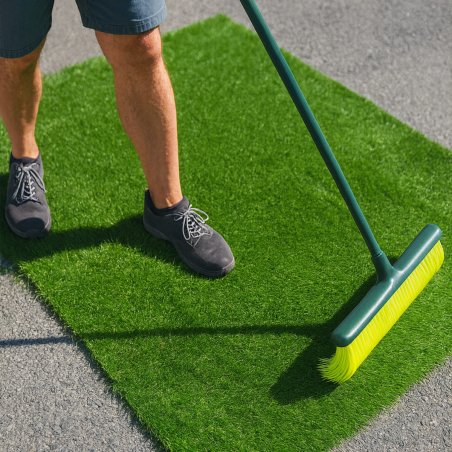 Balai cantonnier pour gazon synthétique Et Jardin