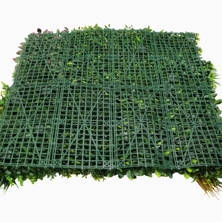 Dos panneau Jungle mur végétal artificiel clipsable 1m²