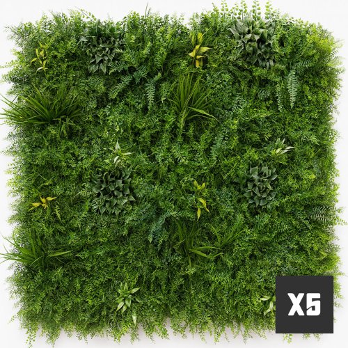 Mur vegetal artificiel brise vue Fougère dense lot de 5