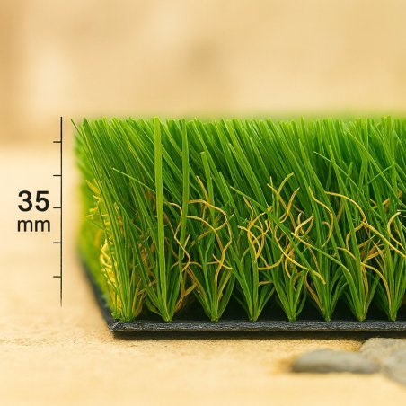 Gazon synthétique 35 mm 2×15 m – pelouse artificielle 30 m² terrasse et jardin