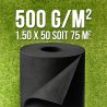 Membrane de Geotextile 500grs 1.5Mx50M soit 75m2 MGS
