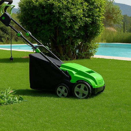 Machine de nettoyage 1500W pour faux gazon avec système d’aspiration des débris