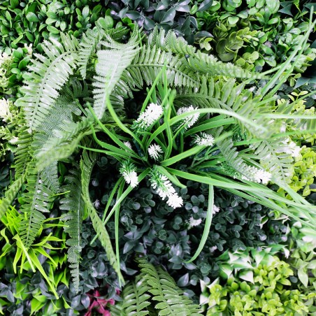 Mur végétal artificiel Luxury lot de 5 pour terrasse balcon