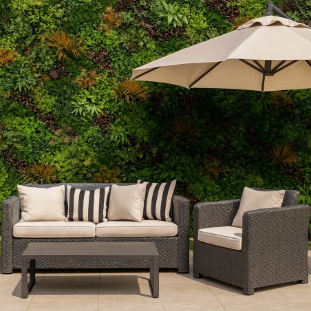 Mur végétal artificiel brise vue Wood Colors lot de 5 extérieur