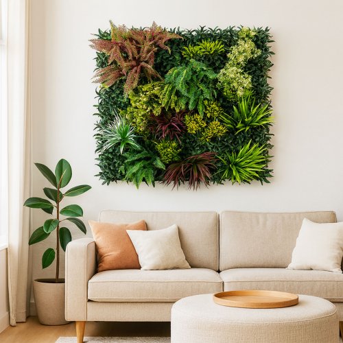 Mur végétal artificiel Tropic lot de 5 plaques 1 m²