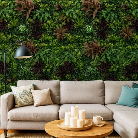 Mur végétal artificiel Tropic Mur, décoration modulable pour intérieur