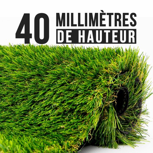 Gazon Synthetique réaliste 40mm 14m2