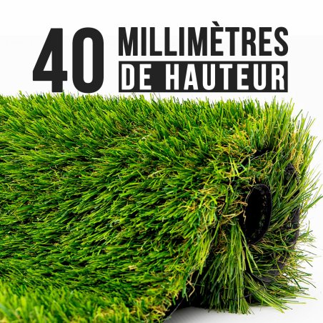Gazon Synthetique réaliste 40mm 14m2
