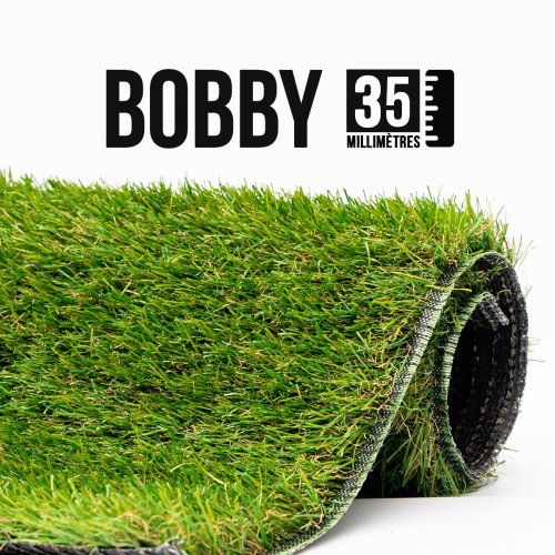 Gazon synthétique et Pelouse Synthétique Bobby / Aubagne 35mm couleurs réalistes