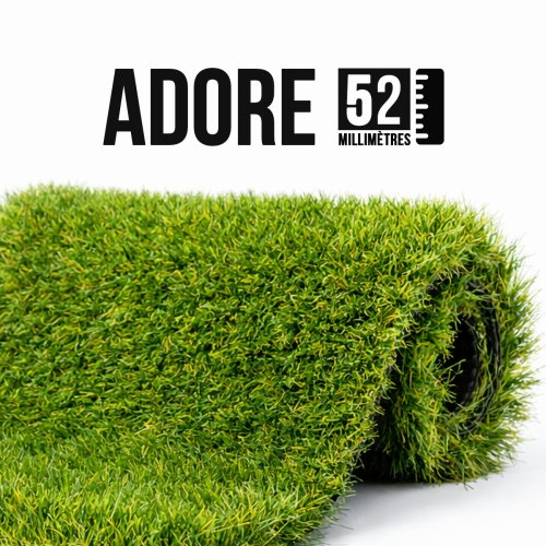 Faux gazon synthétique Adore Paris 52mm - Parfait autour de la piscine