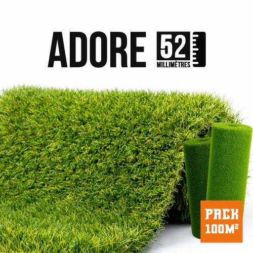 Faux gazon synthétique Adore Paris 60mm - Parfait autour de la piscine