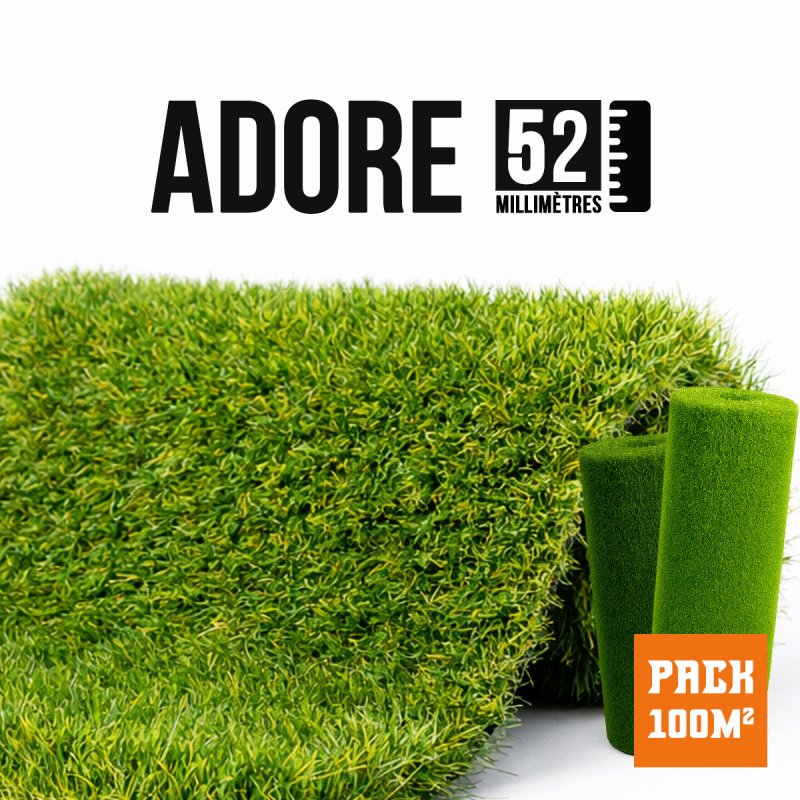 Faux gazon synthétique Adore Paris 60mm - Parfait autour de la piscine
