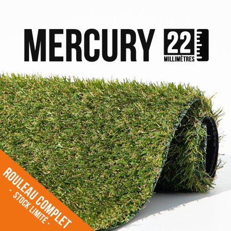 Gazon synthétique Mercury / Fréjus 22mm 2mx25m
