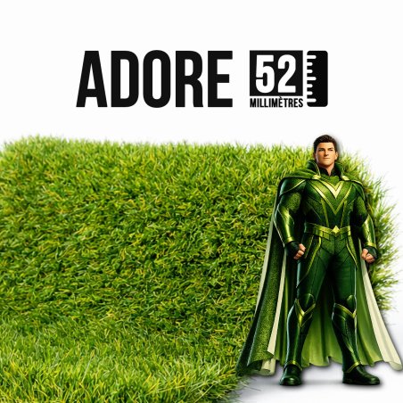 Faux gazon synthétique Adore Paris 52mm - Parfait autour de la piscine