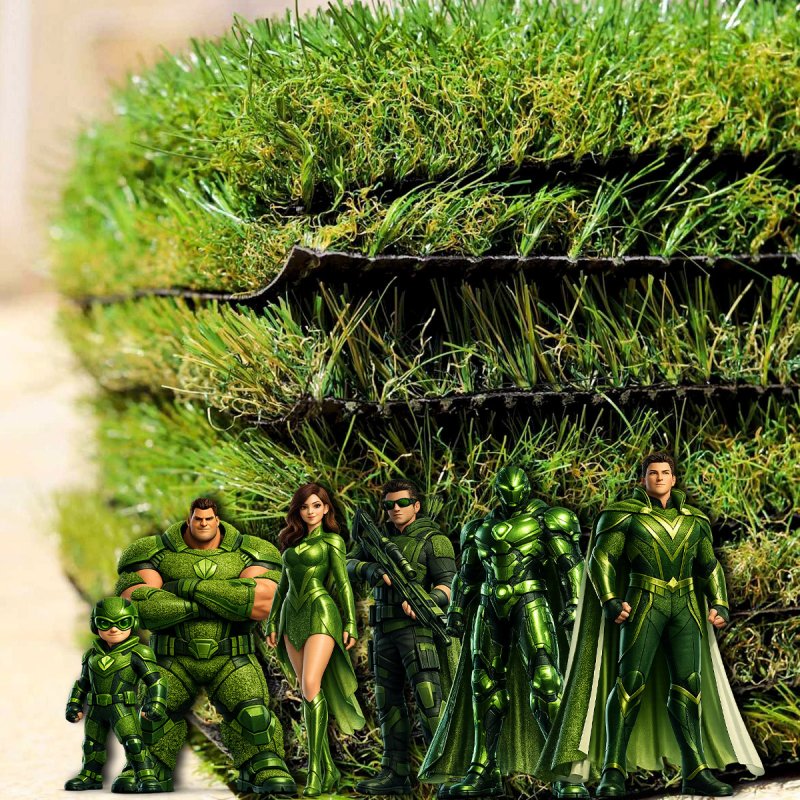 Échantillon Géant de Gazon Synthétique et Pelouse Synthétique