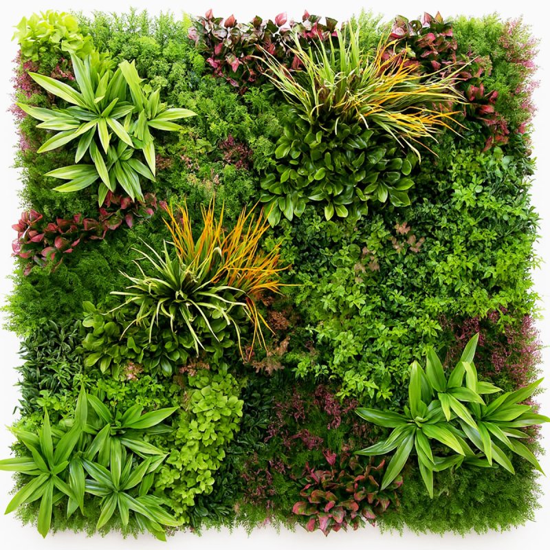 Mur vegetal artificiel brise vue Wood Colors