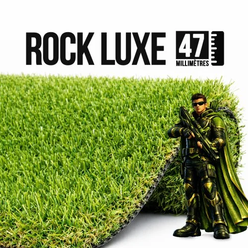Rock Luxe 47 mm : gazon synthétique haut de gamme en six tons