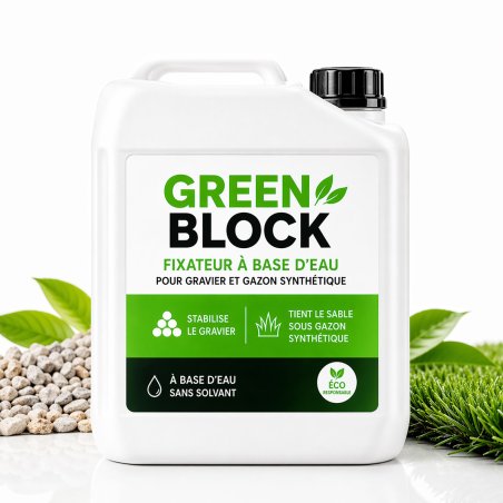 Green Block, stabilisateur sable et gravier 5 kg pour 20 m²